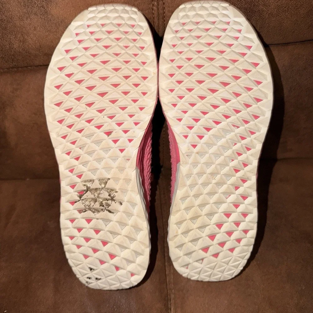 Nobull Allday Diamond Knit Unisex M9.5/W11 Running Shoes fuchsia Pink Sneakers